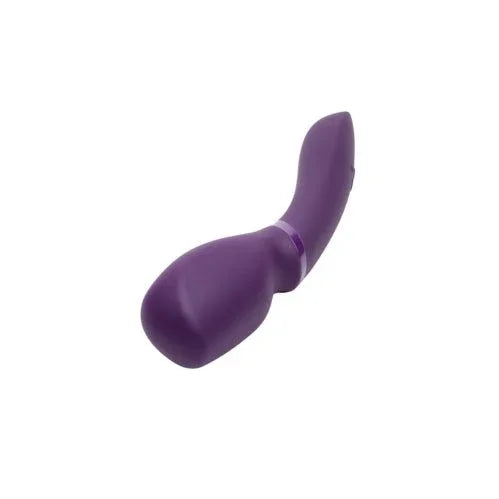We-Vibe Wand 2 in Purple, flexible head folded, lying on white