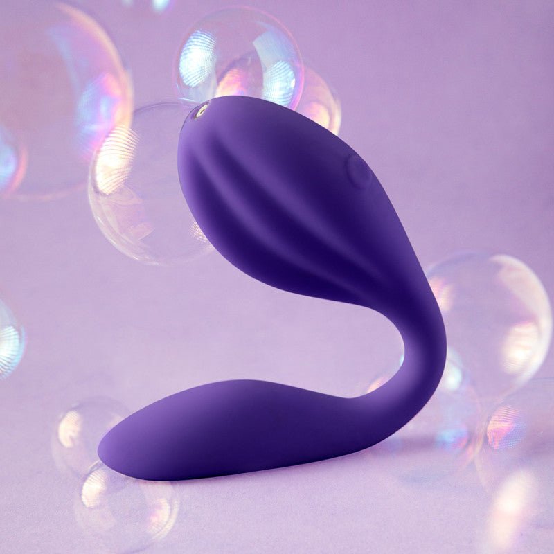 Buy Wellness Duo - Purple - Purple USB Rechargeable Couples Vibrator – Naughtyhut NZ sex toys online. Discreet delivery & top brands.