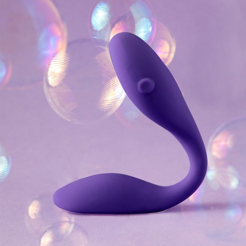 Buy Wellness Duo - Purple - Purple USB Rechargeable Couples Vibrator – Naughtyhut NZ sex toys online. Discreet delivery & top brands.