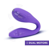 Buy Wellness Duo - Purple - Purple USB Rechargeable Couples Vibrator – Naughtyhut NZ sex toys online. Discreet delivery & top brands.