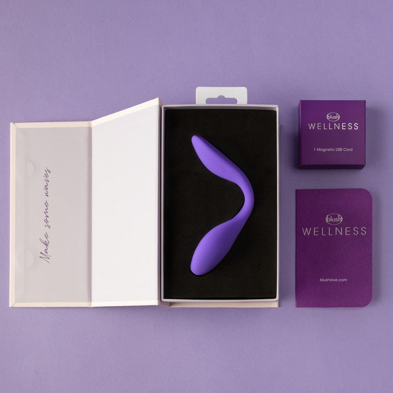 Buy Wellness Duo - Purple - Purple USB Rechargeable Couples Vibrator – Naughtyhut NZ sex toys online. Discreet delivery & top brands.