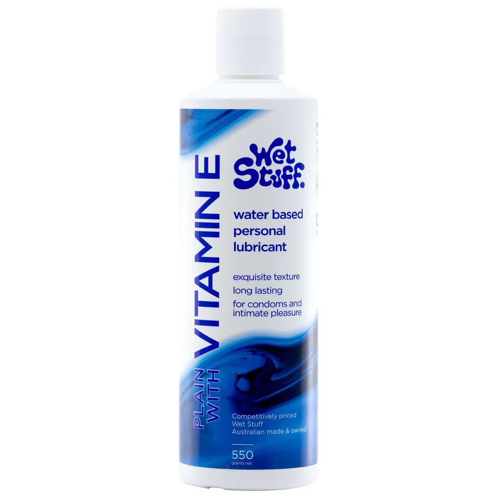 Wet Stuff Plain with Vitamin E, blue-labelled 550 g disc-top bottle