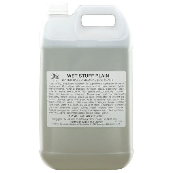Wet Stuff Plain 5 kg jerry can with white bulk label