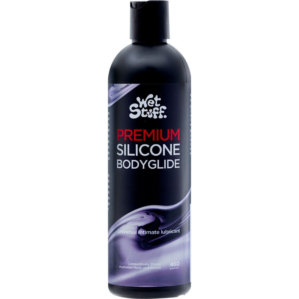 Buy Wet Stuff Premium - 460g Disk Top - Silicone Lubricant - 460 gram Bottle – Naughtyhut NZ sex toys online. Discreet delivery & top brands.