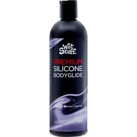 Buy Wet Stuff Premium - 460g Disk Top - Silicone Lubricant - 460 gram Bottle – Naughtyhut NZ sex toys online. Discreet delivery & top brands.