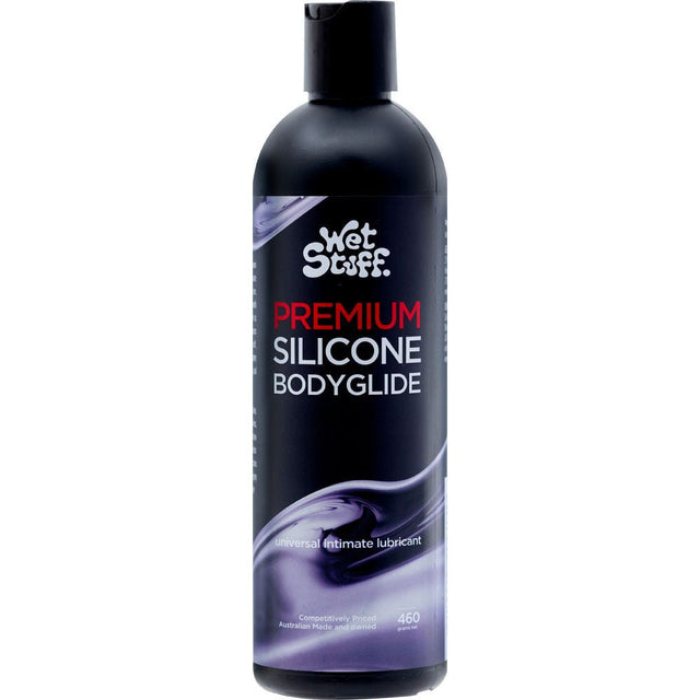 Buy Wet Stuff Premium - 460g Disk Top - Silicone Lubricant - 460 gram Bottle – Naughtyhut NZ sex toys online. Discreet delivery & top brands.