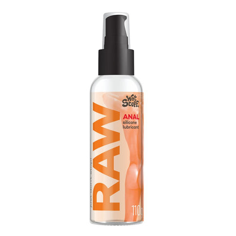 Buy Wet Stuff Raw - 110g Pump - Anal Silicone Lubricant - 110 gram Pump Bottle – Naughtyhut NZ sex toys online. Discreet delivery & top brands.
