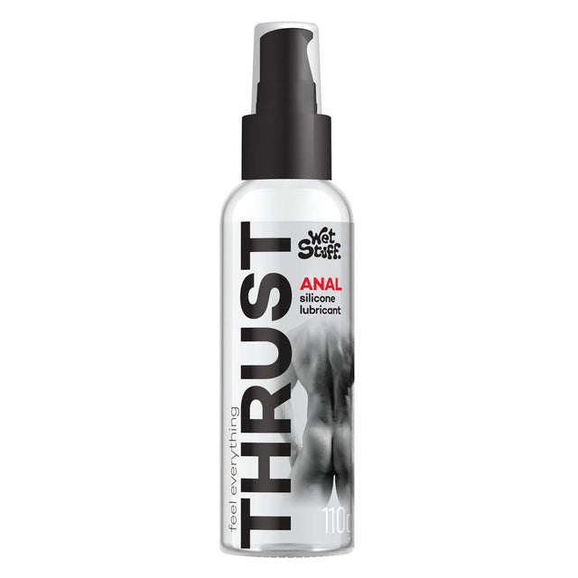Buy Wet Stuff Thrust - 110g Pump - Anal Silicone Lubricant - 110 gram Pump Bottle – Naughtyhut NZ sex toys online. Discreet delivery & top brands.