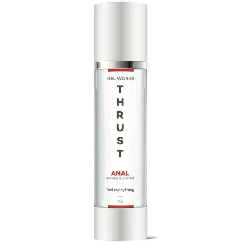 Wet Stuff Thrust anal silicone lubricant, silver 90 g airless bottle