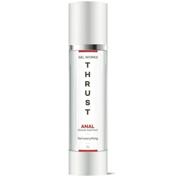 Wet Stuff Thrust anal silicone lubricant, silver 90 g airless bottle