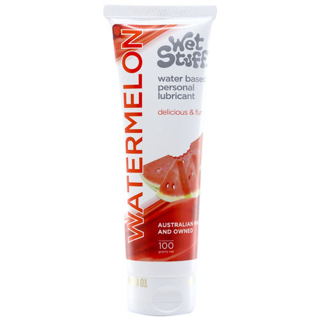 Buy Wet Stuff Watermelon - 100g Tube - Watermelon Flavoured Water Based Lubricant - 100 gram Tube – Naughtyhut NZ sex toys online. Discreet delivery & top brands.