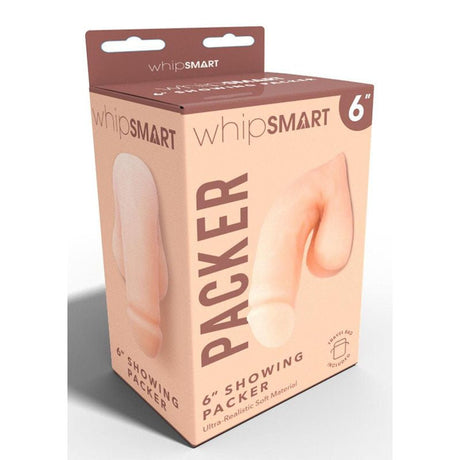 Buy WhipSmart 6'' Showing Packer - Flesh 15.2 cm Packer – Naughtyhut NZ sex toys online. Discreet delivery & top brands.