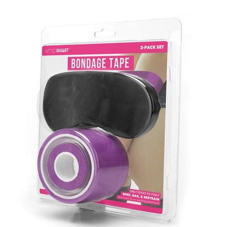 Buy WhipSmart Bondage Tape - Purple 30 Metre - With Bonus Eye Mask – Naughtyhut NZ sex toys online. Discreet delivery & top brands.
