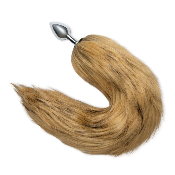 WhipSmart Furry Tales 14 Inch Brown Fox Tail - Metal 6.3 cm Butt Plug with Brown Fox Tail – Sex toys NZ by Naughtyhut. Discreet delivery nationwide.