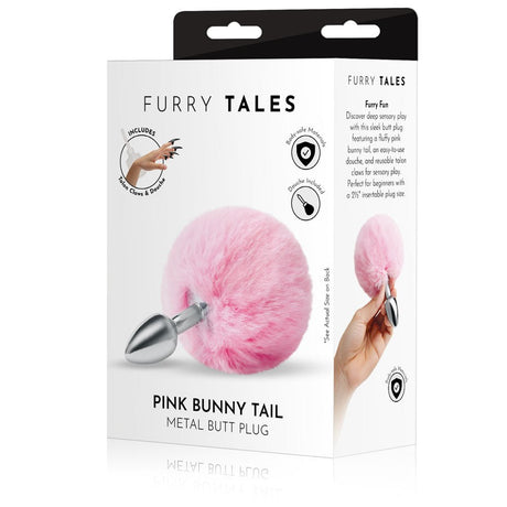 Buy WhipSmart Furry Tales Pink Bunny Tail - Metal 6.3 cm Butt Plug with Pink Bunny Tail – Naughtyhut NZ sex toys online. Discreet delivery & top brands.