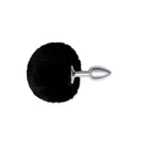 Buy WhipSmart Furry Tales Black Bunny Tail - Metal 6.3 cm Butt Plug with Black Bunny Tail – Naughtyhut NZ sex toys online. Discreet delivery & top brands.