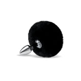 Buy WhipSmart Furry Tales Black Bunny Tail - Metal 6.3 cm Butt Plug with Black Bunny Tail – Naughtyhut NZ sex toys online. Discreet delivery & top brands.