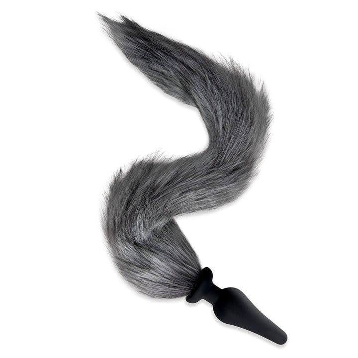 WhipSmart Furry Tales Foxtail Furry Play Set - Grey Foxtail Butt Plug & Furry Ears Set – Sex toys NZ by Naughtyhut. Discreet delivery nationwide.