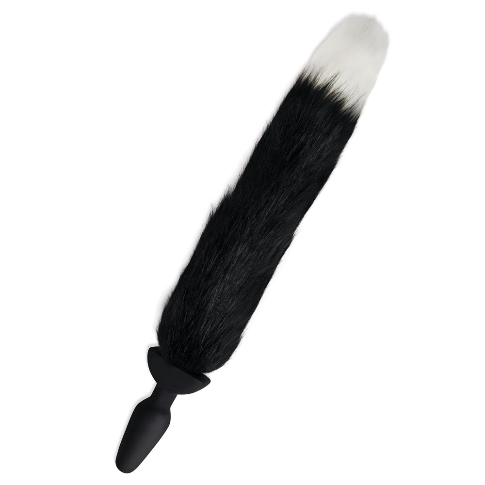 Buy WhipSmart Furry Tales Silicone Foxtail Rechargeable Butt Plug - Black 9.5 cm Vibrating Butt Plug with Black Fox Tail & Remote Control – Naughtyhut NZ sex toys online. Discreet delivery & top brands.