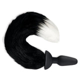 Buy WhipSmart Furry Tales Silicone Foxtail Rechargeable Butt Plug - Black 9.5 cm Vibrating Butt Plug with Black Fox Tail & Remote Control – Naughtyhut NZ sex toys online. Discreet delivery & top brands.