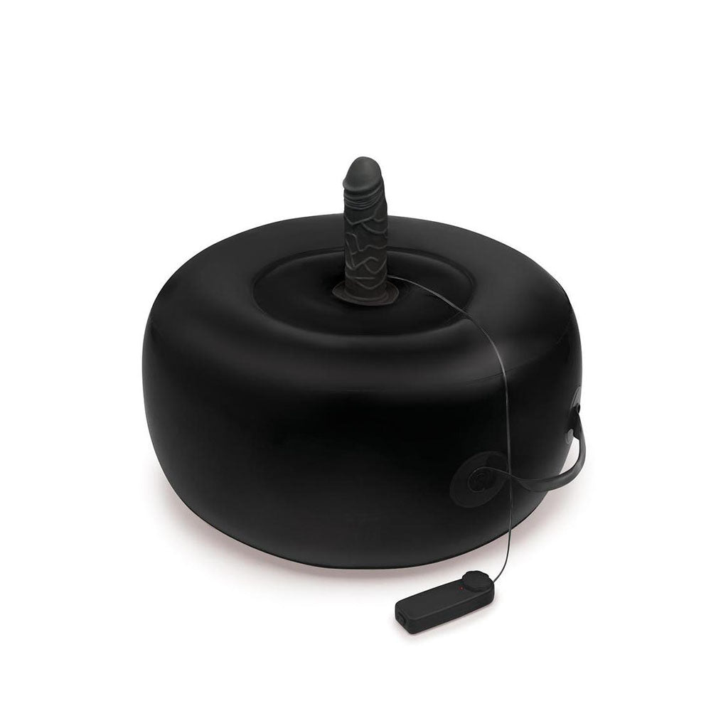 Whipsmart Inflatable Vibrating Love Seat - Black Inflatable Cushion with 6'' Vibrating Dong – Sex toys NZ by Naughtyhut. Discreet delivery nationwide.