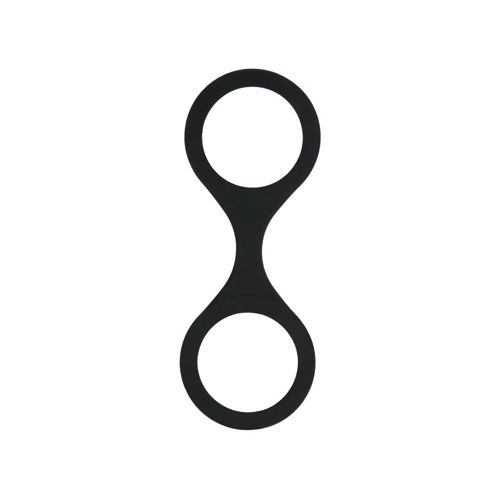 WhipSmart Silicone Handcuffs - Black - Black Restraint with Bonus Blindfold – Sex toys NZ by Naughtyhut. Discreet delivery nationwide.