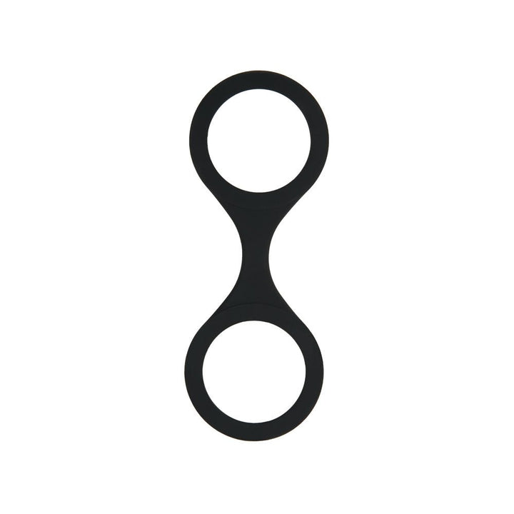 WhipSmart Silicone Handcuffs - Black - Black Restraint with Bonus Blindfold – Sex toys NZ by Naughtyhut. Discreet delivery nationwide.