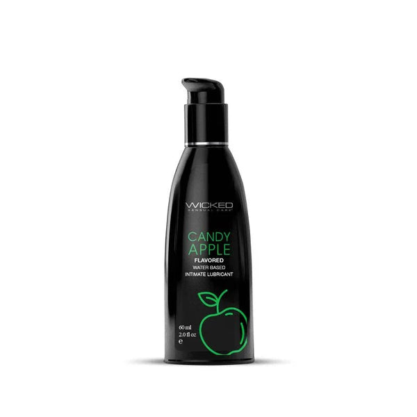 Wicked Aqua Candy Apple 60 ml, black pump bottle with the green apple label