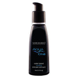 Buy Wicked Aqua Chill - Cooling Water Based Lubricant - 60 ml (2 oz) Bottle – Naughtyhut NZ sex toys online. Discreet delivery & top brands.