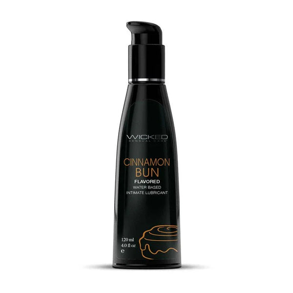 Wicked Aqua Cinnamon Bun - Cinnamon Bun Flavoured Water Based Lubricant - 120 ml (4 oz) Bottle – Sex toys NZ by Naughtyhut. Discreet delivery nationwide.