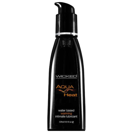 Buy Wicked Aqua Heat - Warming Water Based Lubricant - 120 ml (4 oz) Bottle – Naughtyhut NZ sex toys online. Discreet delivery & top brands.