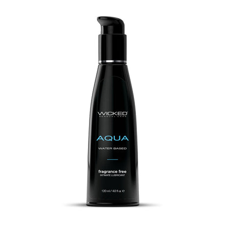 Buy Wicked Aqua - Water Based Lubricant - 120 ml (4 oz) Bottle – Naughtyhut NZ sex toys online. Discreet delivery & top brands.
