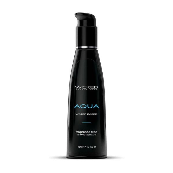 Wicked Aqua - Water Based Lubricant - 120 ml (4 oz) Bottle – Sex toys NZ by Naughtyhut. Discreet delivery nationwide.
