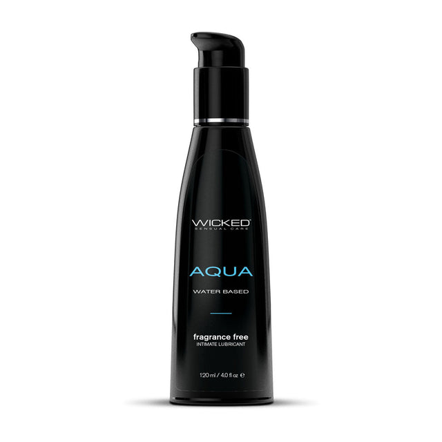 Buy Wicked Aqua - Water Based Lubricant - 120 ml (4 oz) Bottle – Naughtyhut NZ sex toys online. Discreet delivery & top brands.