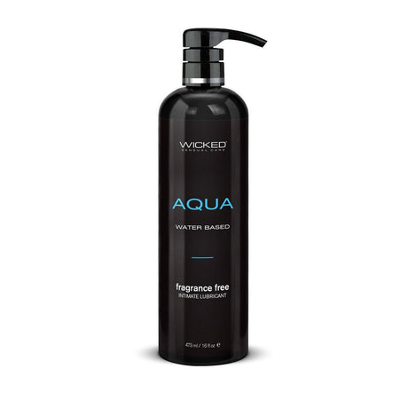 Buy Wicked Aqua - Water Based Lubricant - 476 ml (16 oz) Bottle – Naughtyhut NZ sex toys online. Discreet delivery & top brands.