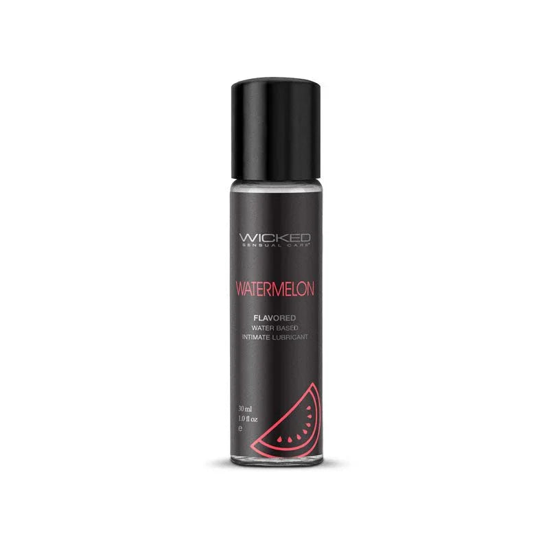 Wicked Aqua Watermelon 30 ml, small black screw-cap bottle with watermelon slice label