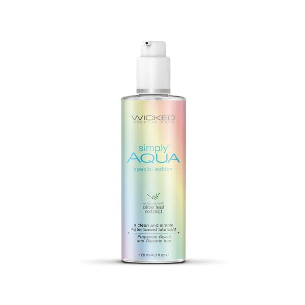 Wicked Simply Aqua Pride 120 ml, rainbow gradient pump bottle, special edition label