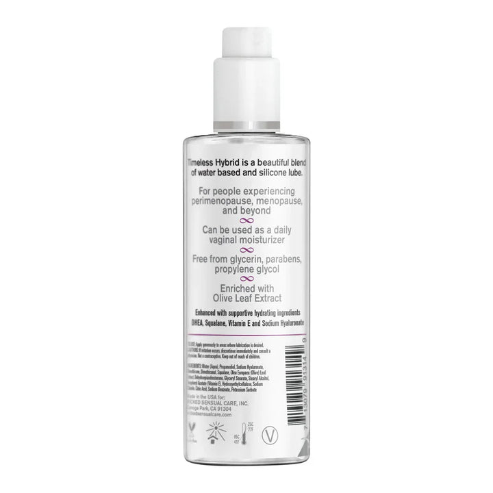 Buy Wicked Simply Timeless Hybrid - Hybrid Lubricant - 120 ml (4 oz) Bottle at NZ’s Mega Adult Toys Store. Discover premium sex toys with discreet shipping at the best price in NZ