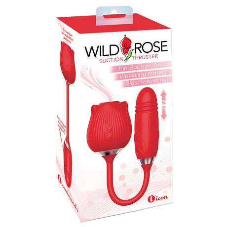 Buy Wild Rose Suction Thruster - Red USB Rechargeable Air Pulse & Thrusting Stimulator at NZ’s Mega Adult Toys Store. Discover premium sex toys with discreet shipping at the best price in NZ