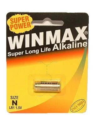 Winmax N size alkaline battery, single-pack blister card