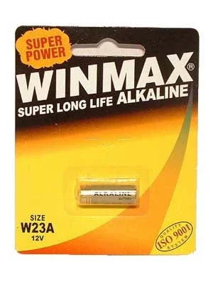 Winmax W23A 12V alkaline battery, single-pack blister card