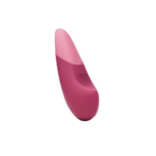 Womanizer Vibe in Pink, two-tone lay-on vibrator, angled view