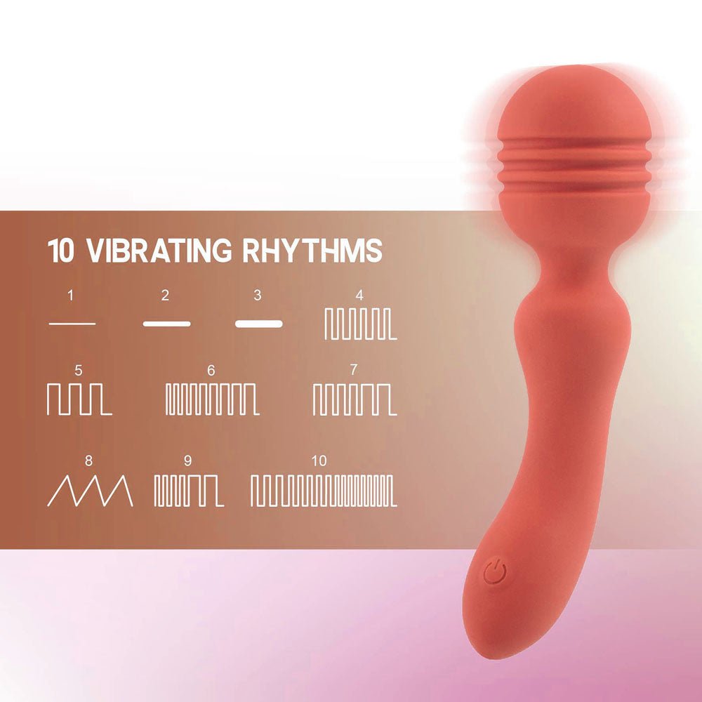 Xciter - Orange - Orange 16.5 cm USB Rechargeable Massage Wand – Sex toys NZ by Naughtyhut. Discreet delivery nationwide.