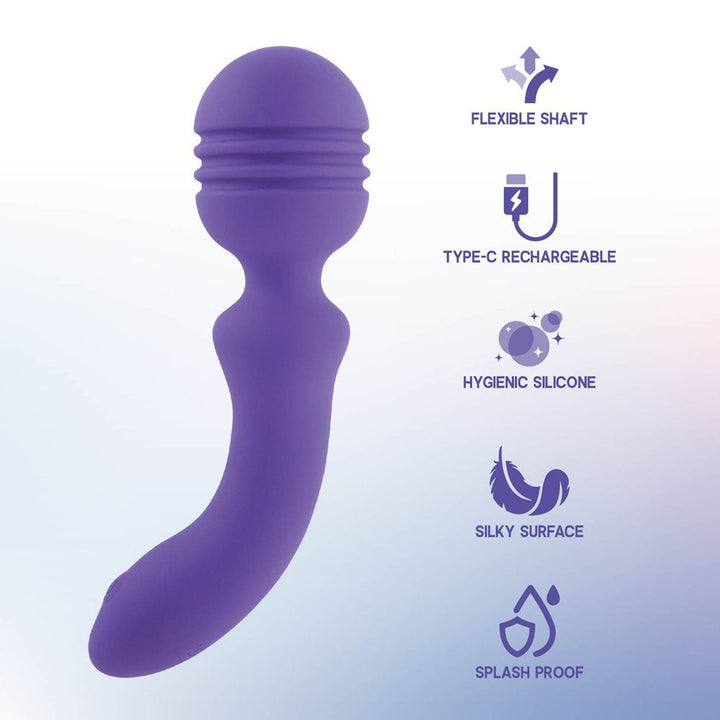 Xciter - Purple - Purple 16.5 cm USB Rechargeable Massage Wand – Sex toys NZ by Naughtyhut. Discreet delivery nationwide.