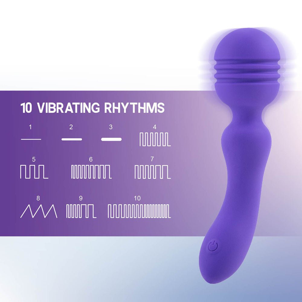 Xciter - Purple - Purple 16.5 cm USB Rechargeable Massage Wand – Sex toys NZ by Naughtyhut. Discreet delivery nationwide.