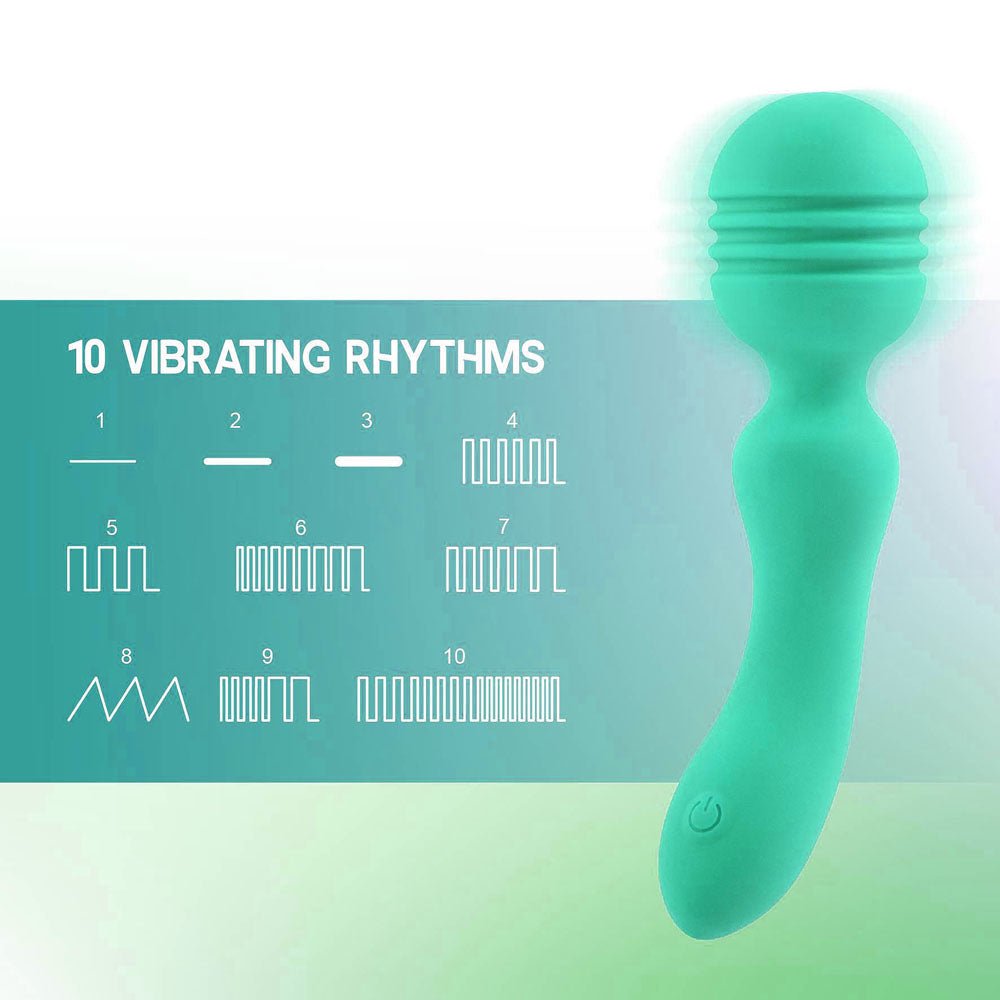 Buy Xciter - Teal - Teal 16.5 cm USB Rechargeable Massage Wand – Naughtyhut NZ sex toys online. Discreet delivery & top brands.