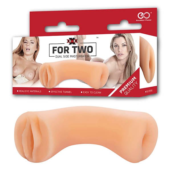 Buy XXX For Two - Flesh Pussy & Ass Dual Ended Stroker – Naughtyhut NZ sex toys online. Discreet delivery & top brands.