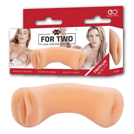 Buy XXX For Two - Flesh Pussy & Ass Dual Ended Stroker – Naughtyhut NZ sex toys online. Discreet delivery & top brands.