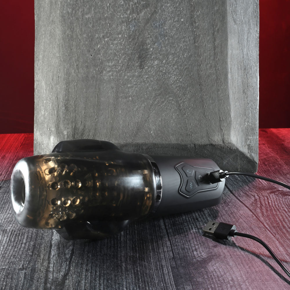 Zero Tolerance A SUCKING GOOD TIME - USB Rechargeable Sucking & Vibrating Stroker – Sex toys NZ by Naughtyhut. Discreet delivery nationwide.