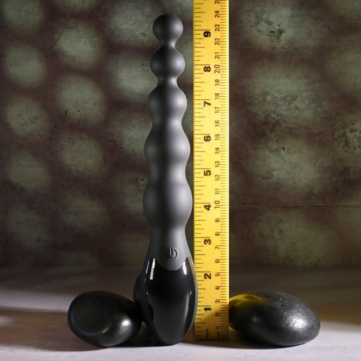 Zero Tolerance BACKDOOR BATON - Black 24 cm USB Rechargeable Vibrating Anal Beads – Sex toys NZ by Naughtyhut. Discreet delivery nationwide.